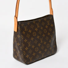 画像をギャラリービューアに読み込む, 極美品 LOUIS VUITTON ルイヴィトン ルーピングMM ワンショルダーバッグ M51146 モノグラム PVC レザー ブラウン ゴールド金具 中古 4a004678