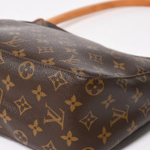 画像をギャラリービューアに読み込む, 極美品 LOUIS VUITTON ルイヴィトン ルーピングMM ワンショルダーバッグ M51146 モノグラム PVC レザー ブラウン ゴールド金具 中古 4a004678