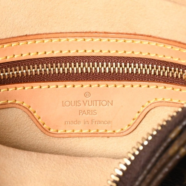 Very Good Condition LOUIS VUITTON Looping MM One Shoulder Bag M51146 Monogram PVC Leather Brown Gold Hardware Used 4a004678