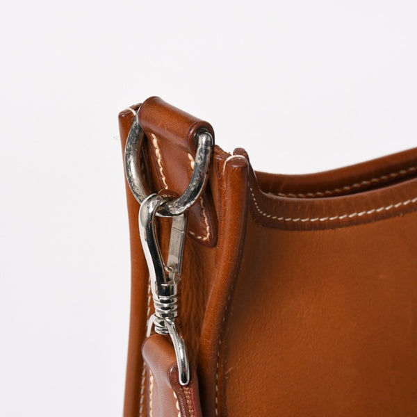HERMES エルメス Evelyne I PM エヴリン アン PM ショルダーバッグ □D刻印 SV金具 ヴォーバレニア ゴールド 2000年製 美品 中古 4a004666
