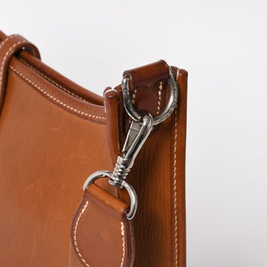 HERMES エルメス Evelyne I PM エヴリン アン PM ショルダーバッグ □D刻印 SV金具 ヴォーバレニア ゴールド 2000年製 美品 中古 4a004666