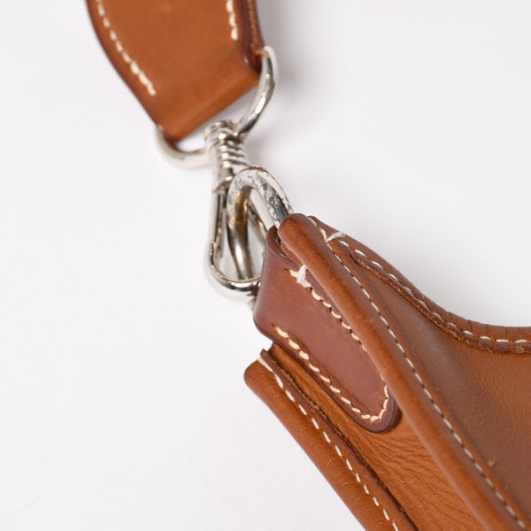 HERMES エルメス Evelyne I PM エヴリン アン PM ショルダーバッグ □D刻印 SV金具 ヴォーバレニア ゴールド 2000年製 美品 中古 4a004666