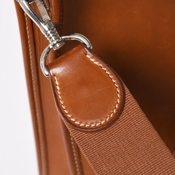 HERMES エルメス Evelyne I PM エヴリン アン PM ショルダーバッグ □D刻印 SV金具 ヴォーバレニア ゴールド 2000年製 美品 中古 4a004666
