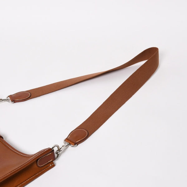 HERMES エルメス Evelyne I PM エヴリン アン PM ショルダーバッグ □D刻印 SV金具 ヴォーバレニア ゴールド 2000年製 美品 中古 4a004666
