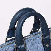 画像をギャラリービューアに読み込む, 極美品 LOUIS VUITTON ルイヴィトン キーポル バンドリエール25 ハンドバッグ M14681 モノグラム ヘリテージ ブルー 中古 4a004659
