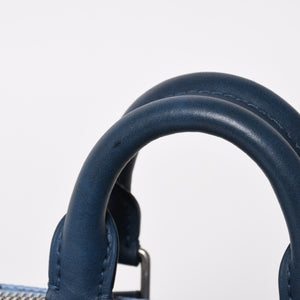 極美品 LOUIS VUITTON ルイヴィトン キーポル バンドリエール25 ハンドバッグ M14681 モノグラム ヘリテージ ブルー 中古 4a004659