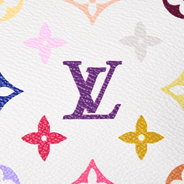 Very Good Condition LOUIS VUITTON Pochette Accessory Pouch M92649 Monogram Multicolor Takashi Murakami Used 4a004660