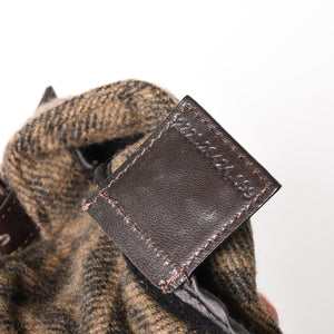 極美品 FENDI フェンディ マンマバケット ワンショルダーバッグ 26424 ズッカ柄 ウール レザー ブラウン 中古 4a004669