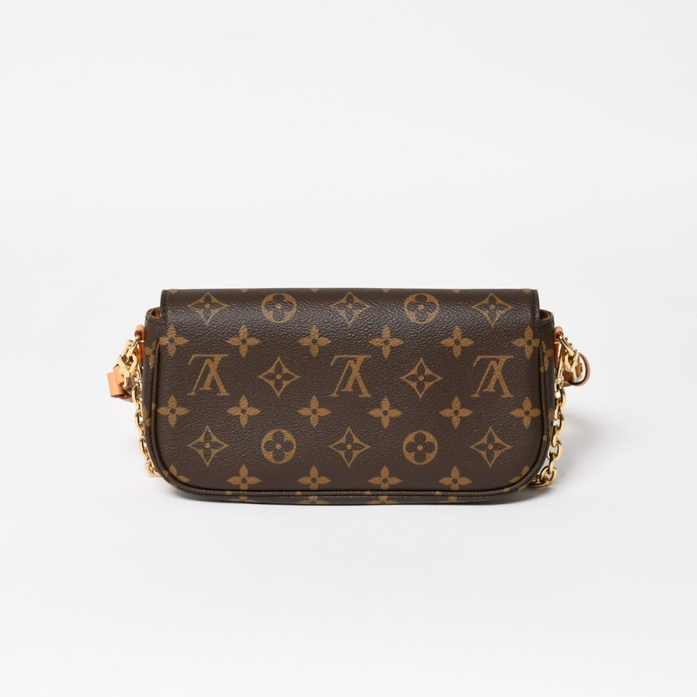 新品未使用 LOUIS VUITTON ルイヴィトン ウォレット オン チェーン アイビー ワンショルダーバッグ M81911 モノグラム ブラウン 中古 4a004670