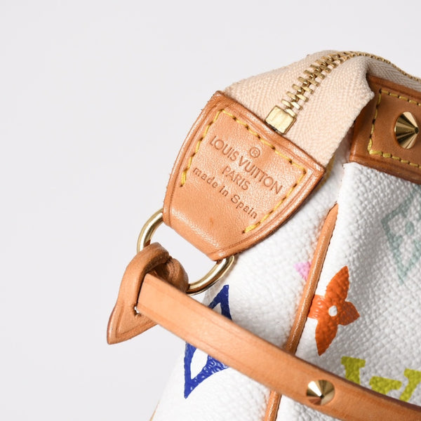 Very Good Condition LOUIS VUITTON Pochette Accessory Pouch M92649 Monogram Multicolor Takashi Murakami Used 4a004660