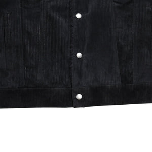 Very Good Condition BERLUTI Berluti Corduroy Jacket R27LBL163KACV Dark Gray 3rd Type Outer Fur Leather R52 Size Silver Hardware Used 4a004712