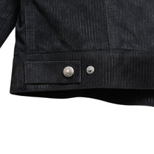 画像をギャラリービューアに読み込む, 極美品 BERLUTI ベルルッティ シアリング裏地付きコーデュロイジャケット R27LBL163KACV ダークグレー 3rdタイプ アウター ファー レザー R52サイズ シルバー金具 中古 4a004712