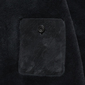 Very Good Condition BERLUTI Berluti Corduroy Jacket R27LBL163KACV Dark Gray 3rd Type Outer Fur Leather R52 Size Silver Hardware Used 4a004712