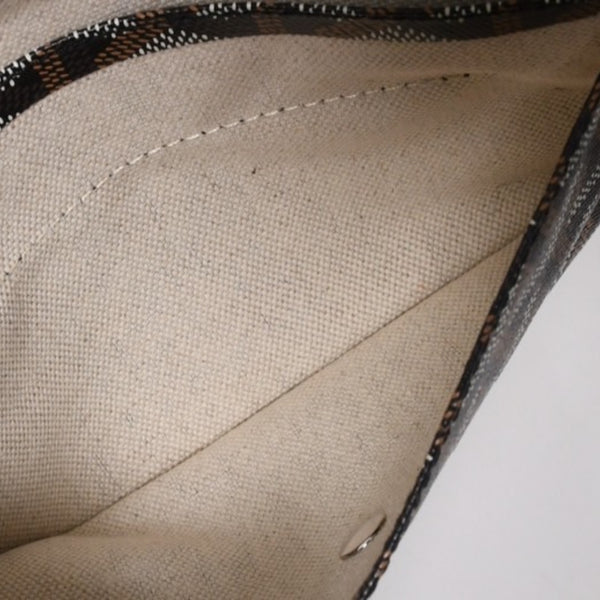 Very Good Condition GOYARD Saint Louis PM Saint Louis PM Tote Bag STLCROPMLTY01CL01P PVC Leather Black Used 4a004662