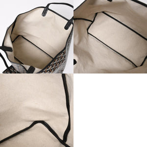 Very Good Condition GOYARD Saint Louis PM Saint Louis PM Tote Bag STLCROPMLTY01CL01P PVC Leather Black Used 4a004662