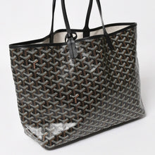 画像をギャラリービューアに読み込む, 新品未使用 GOYARD ゴヤール Saint Louis PM サンルイ PM トートバッグ STLCROPMLTY01CL01P PVC レザー ブラック 中古 4a004688