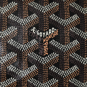 新品未使用 GOYARD ゴヤール Saint Louis PM サンルイ PM トートバッグ STLCROPMLTY01CL01P PVC レザー ブラック 中古 4a004688