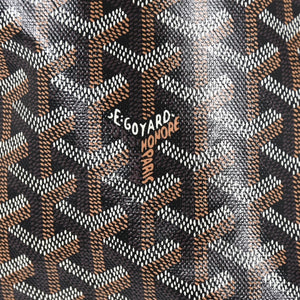 Very Good Condition GOYARD Saint Louis PM Saint Louis PM Tote Bag STLCROPMLTY01CL01P PVC Leather Black Used 4a004662