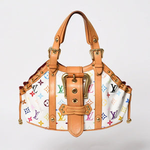 LOUIS VUITTON Teda PM Handbag M92348 Monogram Multicolor White Takashi Murakami Good Condition Used 4a004677