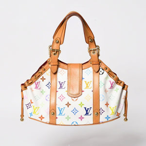 LOUIS VUITTON Teda PM Handbag M92348 Monogram Multicolor White Takashi Murakami Good Condition Used 4a004677