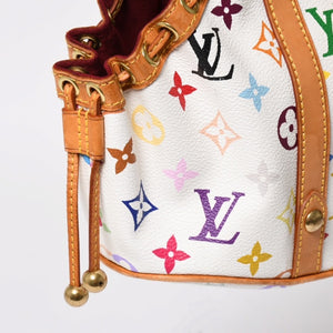 LOUIS VUITTON Teda PM Handbag M92348 Monogram Multicolor White Takashi Murakami Good Condition Used 4a004677