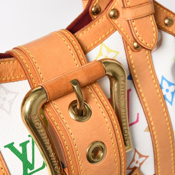 LOUIS VUITTON Teda PM Handbag M92348 Monogram Multicolor White Takashi Murakami Good Condition Used 4a004677