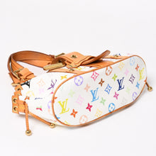 画像をギャラリービューアに読み込む, LOUIS VUITTON ルイヴィトン テダPM ハンドバッグ M92348 モノグラム マルチカラー ホワイト 村上隆 美品 中古 4a004677