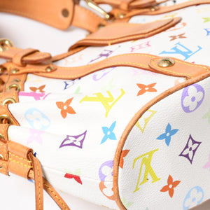 LOUIS VUITTON Teda PM Handbag M92348 Monogram Multicolor White Takashi Murakami Good Condition Used 4a004677
