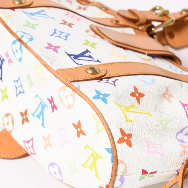 LOUIS VUITTON Teda PM Handbag M92348 Monogram Multicolor White Takashi Murakami Good Condition Used 4a004677