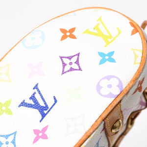 LOUIS VUITTON Teda PM Handbag M92348 Monogram Multicolor White Takashi Murakami Good Condition Used 4a004677