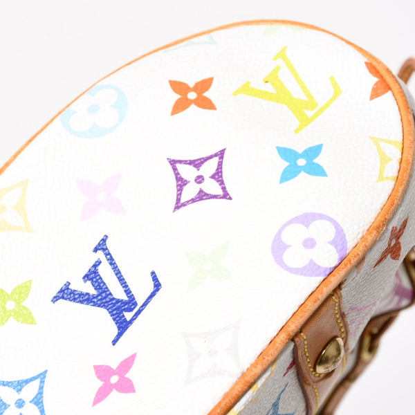 LOUIS VUITTON Teda PM Handbag M92348 Monogram Multicolor White Takashi Murakami Good Condition Used 4a004677