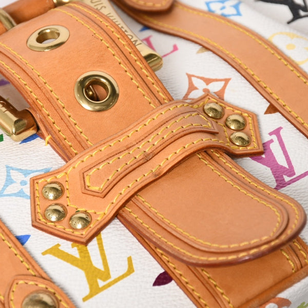 LOUIS VUITTON Teda PM Handbag M92348 Monogram Multicolor White Takashi Murakami Good Condition Used 4a004677