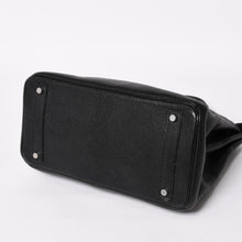 画像をギャラリービューアに読み込む, 極美品 エルメス HERMES オータクロア 32 ハンドバッグ シェーブル ブラック シルバー金具 レディース □K刻印 中古 4a004664