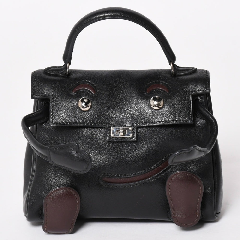 極美品 HERMES エルメス ケリードール 黒 ブラックハンドバッグ 2000年限定 中古 4a004792