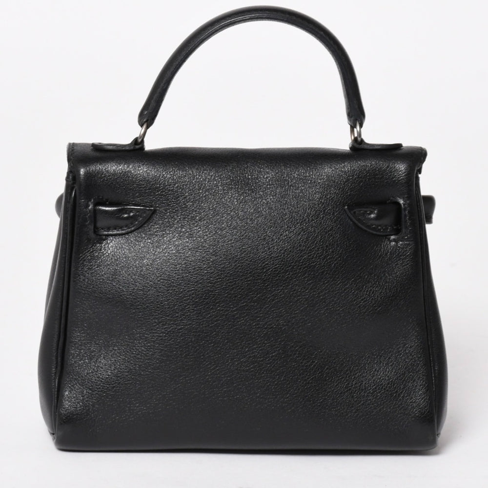 極美品 HERMES エルメス ケリードール 黒 ブラックハンドバッグ 2000年限定 中古 4a004792