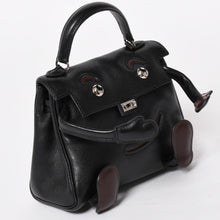 Load image into Gallery viewer, 極美品 HERMES エルメス ケリードール 黒 ブラックハンドバッグ 2000年限定 中古 4a004792