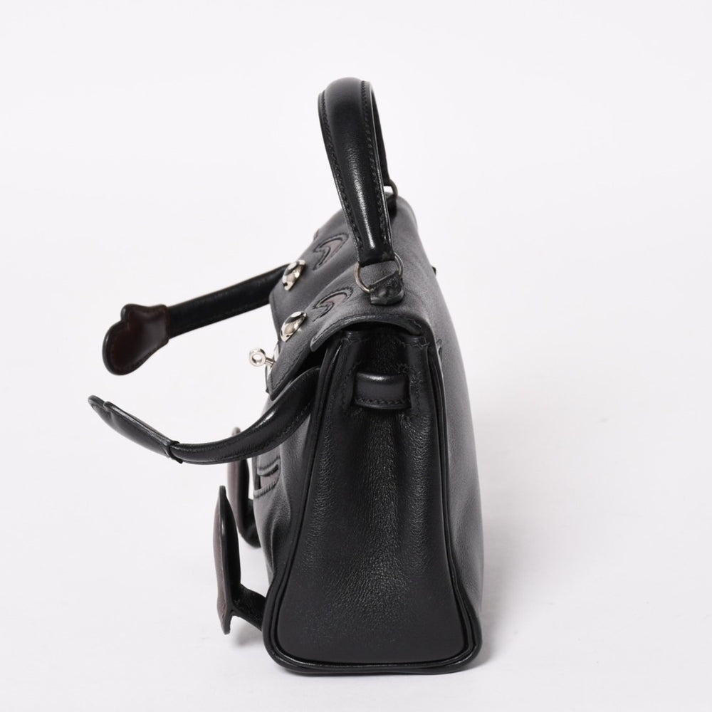 Very good condition HERMES Kelly Doll black black handbag 2000 limited used 4a004792