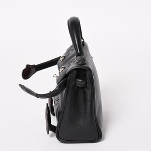 極美品 HERMES エルメス ケリードール 黒 ブラックハンドバッグ 2000年限定 中古 4a004792