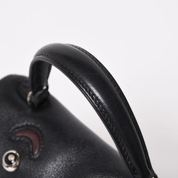 極美品 HERMES エルメス ケリードール 黒 ブラックハンドバッグ 2000年限定 中古 4a004792