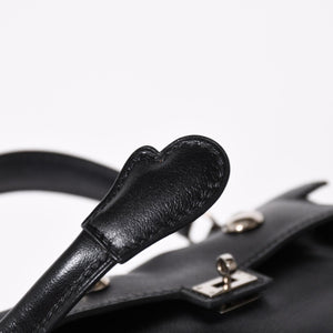 極美品 HERMES エルメス ケリードール 黒 ブラックハンドバッグ 2000年限定 中古 4a004792