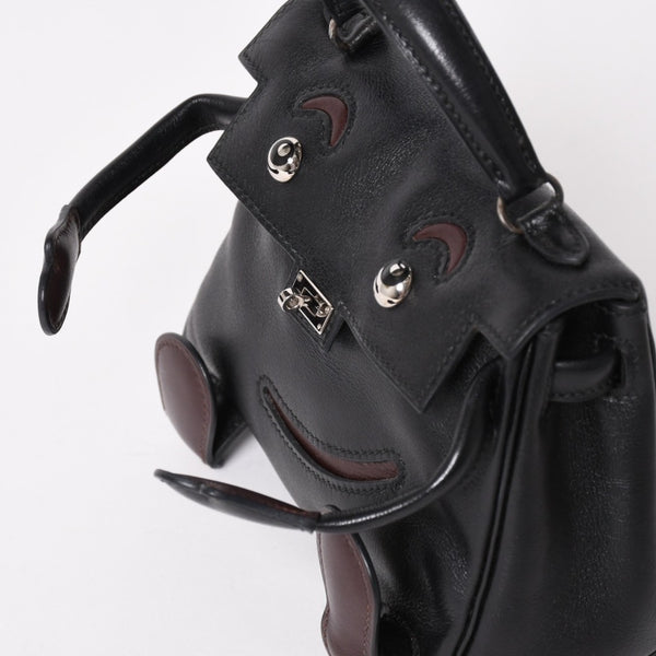 極美品 HERMES エルメス ケリードール 黒 ブラックハンドバッグ 2000年限定 中古 4a004792