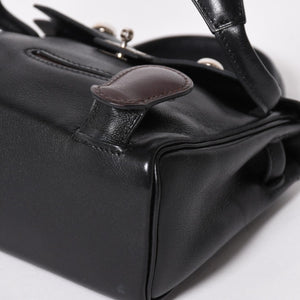 極美品 HERMES エルメス ケリードール 黒 ブラックハンドバッグ 2000年限定 中古 4a004792