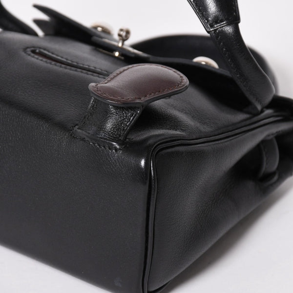 極美品 HERMES エルメス ケリードール 黒 ブラックハンドバッグ 2000年限定 中古 4a004792