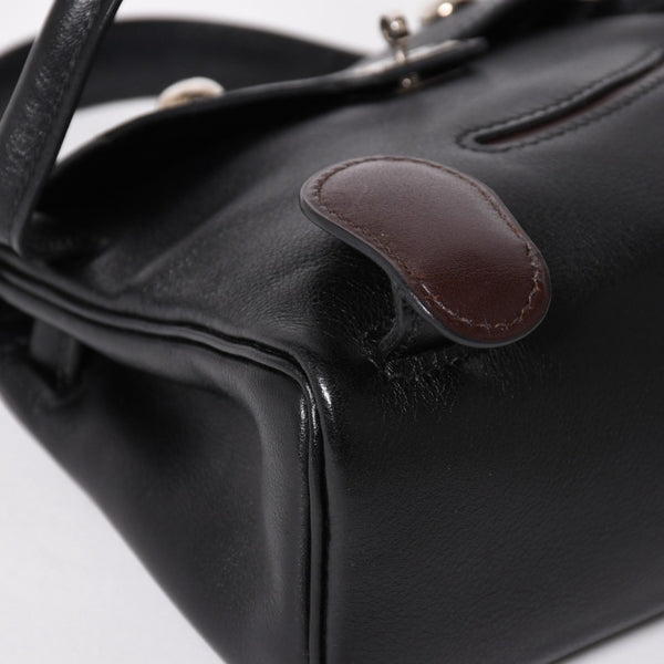 極美品 HERMES エルメス ケリードール 黒 ブラックハンドバッグ 2000年限定 中古 4a004792