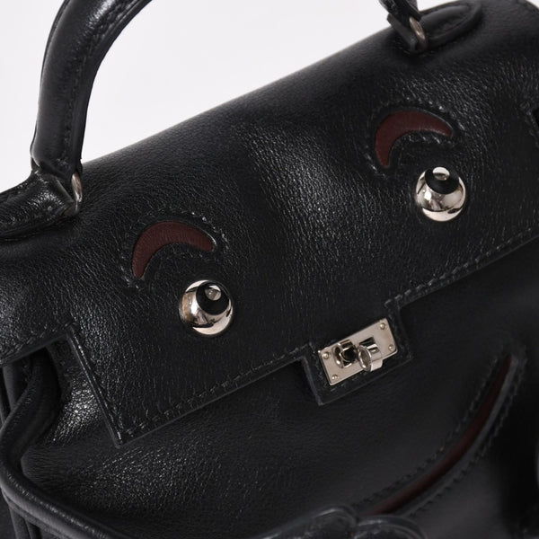 極美品 HERMES エルメス ケリードール 黒 ブラックハンドバッグ 2000年限定 中古 4a004792