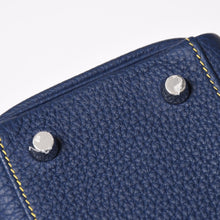 画像をギャラリービューアに読み込む, 新品未使用 SPO HERMES エルメス KELLY ケリー25 2WAYハンドバッグ 内縫い トゴ ブルーアンクル イエロー マットシルバー金具 K刻印 4a004689