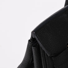 画像をギャラリービューアに読み込む, 極美品 エルメス HERMES オータクロア 32 ハンドバッグ シェーブル ブラック シルバー金具 レディース □K刻印 中古 4a004664