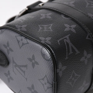 極美品 LOUIS VUITTON ルイヴィトン ハンドバッグ ショルダーバッグ キーポルXS 2WAY ブラック グレー M45947 中古 4a004671