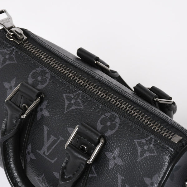 極美品 LOUIS VUITTON ルイヴィトン ハンドバッグ ショルダーバッグ キーポルXS 2WAY ブラック グレー M45947 中古 4a004671