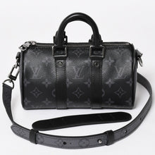 画像をギャラリービューアに読み込む, 極美品 LOUIS VUITTON ルイヴィトン ハンドバッグ ショルダーバッグ キーポルXS 2WAY ブラック グレー M45947 中古 4a004671